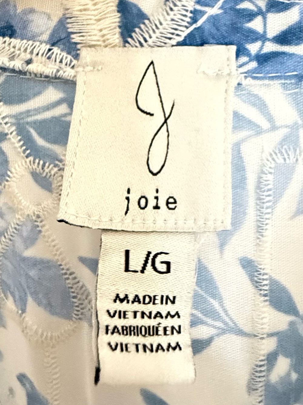Joie Blue Floral Midi Dress L Belted Shirt Dress Cottagecore - Picture 3 of 10